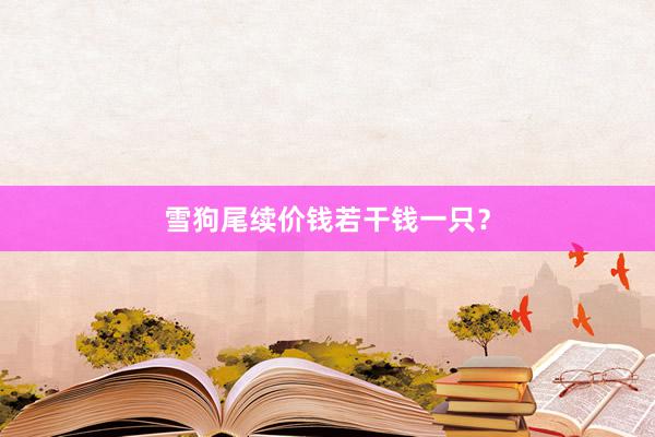雪狗尾续价钱若干钱一只？